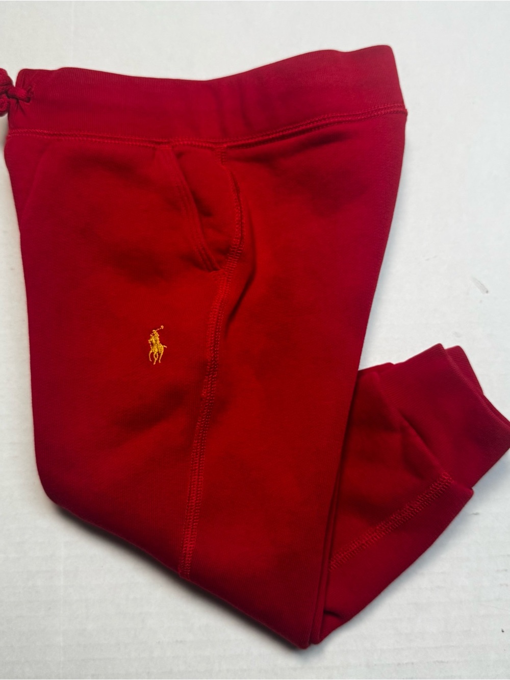 Polo Ralph Lauren Unisex Kids' Plaid Pocket Fleece Jogger Pant In Red Size: 3 3T